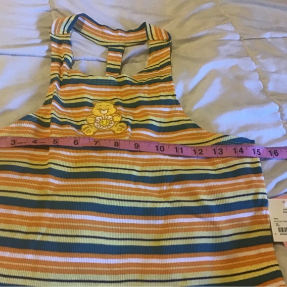Care Bears XXL yellow striped plus size tank top NWT - Picture 3 of 9